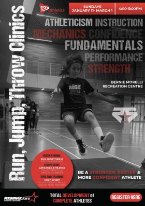 Run, Jump, Throw Clinic: Bernie Morelli Recreation Centre